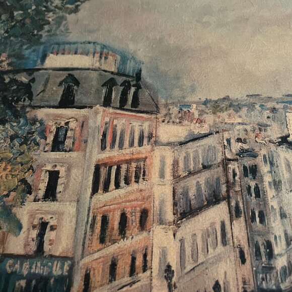Vintage fine art print Rue de Montmartre 16" x 20" - Picture 5 of 9